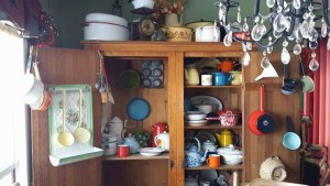 A hutch filled with treasure at Ambridge Antiques in Iroquois Falls, ON