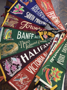 Add Rustic Charm to Your Cottage with Vintage Pennants at Ambridge Antiques in Iroquois Falls