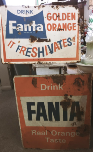 Vintage Fanta Signs at Ambridge Antiques (Iroquois Falls, ON)