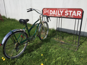 Vintage Bikes + Bike Racks at Ambridge Antiques (Cochrane District, ON)