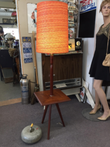 Ultra Cool Mid Century Teak Lamp at Ambridge Antiques (Northern Ontario)