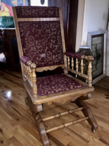 A Lovely Victorian Rocker To Sing A Lullaby In Or Reflect On A Well Spent Life at Ambridge Antiques (Available for film rentals or purchase) Iroquois Falls, ON