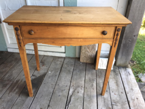 Lovely In It's Simplicity, A Vintage 1920's Maple Desk  at Ambridge Antiques (Vintage Store & Film Rentals in Northern Ontario) 